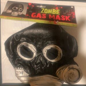 Black Zombie Biohazard Respirator Gas Mask For Halloween Fun World